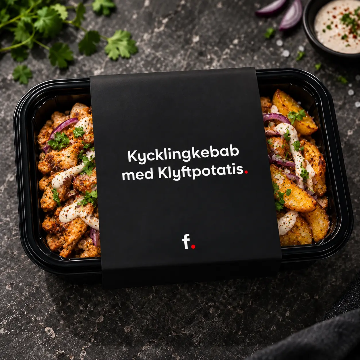 Matlåda: Kycklingkebab med klyftpotatis